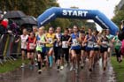 Start of the under-13 girls ERRA Natioanl Athletes Road Relay.